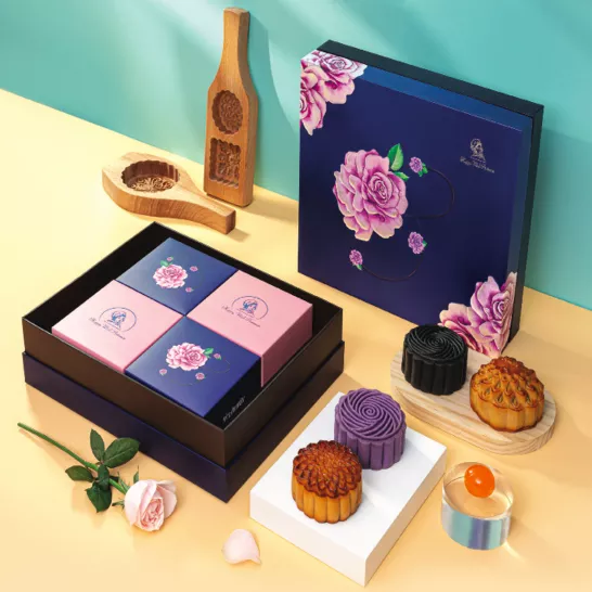 Mẫu in hộp bánh Trung Thu Dạ Nguyệt Minh Châu 4 bánh